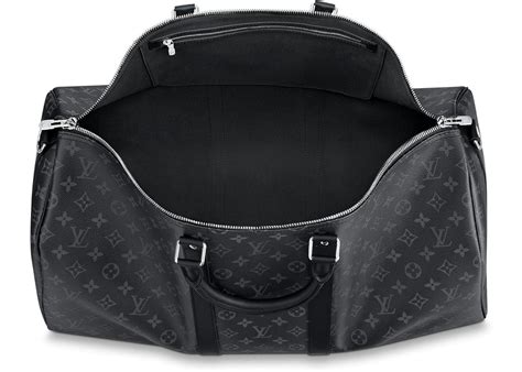 LOUIS VUITTON Monogram Eclipse Keepall Bandouliere 55 